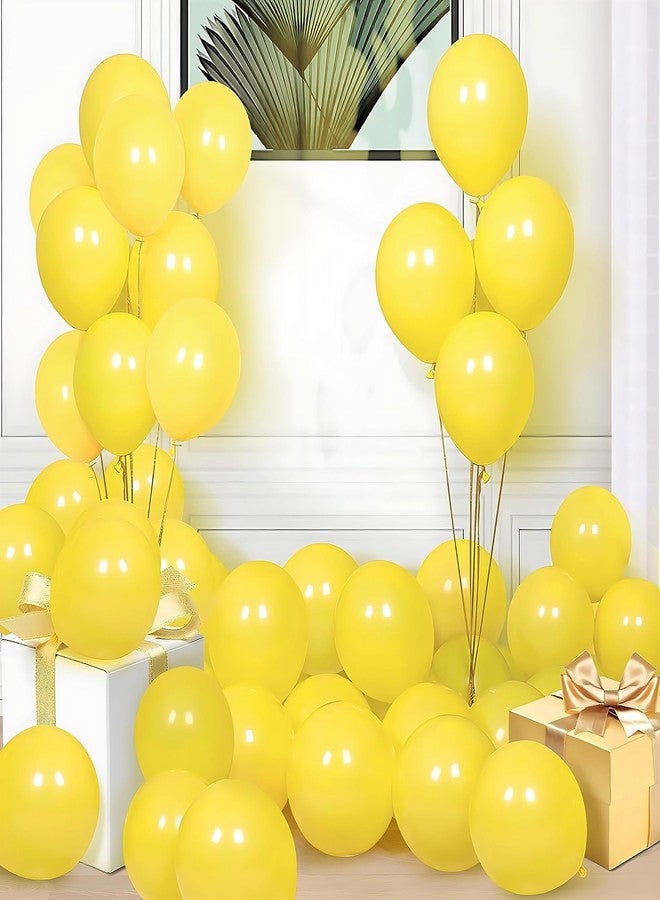 Flyloons Yellow Balloons Pack of 100 for birthday decoration items also suitable for Anniversary, Wedding, Celebration, Party - Image 1
